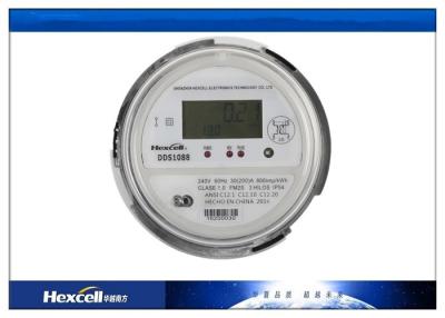 China Digital Kwh Energy Meter Single Phase Three Wire 1S / 2S DDS1088 Socket for sale