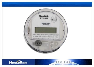 China Hexcell Socket Energy Meter Three Phase Electronic Revenue Active 1000imp/kWh for sale