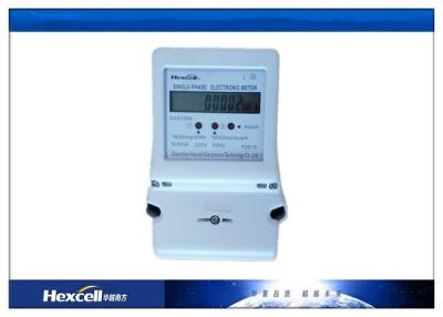 China LCD Display Single Phase Electric Energy Meter , Tamper Proof Prepaid Power Meters for sale