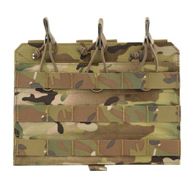 China Laser Cut Molle Gag High Quality Hot Sale Triple 1000D Magazine Pouch Molle M4 Tactical Mag Pouch for sale