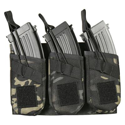 China Molle GAF 1000D chaleco tactico mochila 7.62mm chest magazine pouch holster triple mag quick rig pouch rig strap for sale