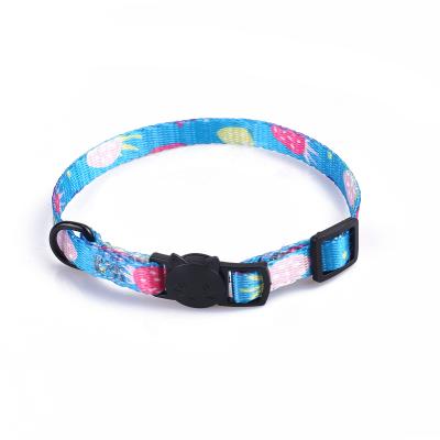 China Hot Sale Custom Pet Midepet Factory Pet Collar Pink Pattern Cat Collar Cheap Luxury Fashion Cute Cat Collars for sale