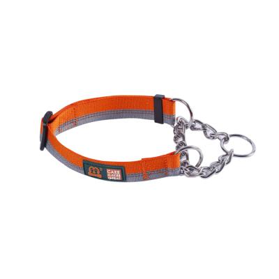 China Dogs Midepet Manufacturer Strong Reflective Adjustable Pet Collars Metal Buckle Material 25mm Training Dog Collars for sale