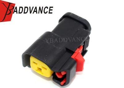 China PA66 Housing Fuel Injector Connectors / Waterproof 2 Pin Automotive Connector for sale