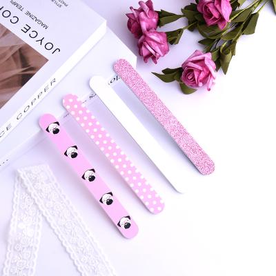 China Beauty Care Make Tools Nail File Custom Cute Logo 100 180 240 150 Grit Double Sided Nails Buffer and File Supplies Nail Files Pink Professional for sale