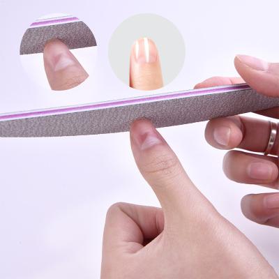 China Beauty Care Make Tools Size Quality Professional Nail Files Manicure Pedicure Tool Double Sided 100/180 Grit Nail File With Design for sale