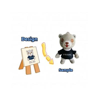 China Custom made professional high quality custom plushie mascot company logo anime plush toys dolls sit customization for sale