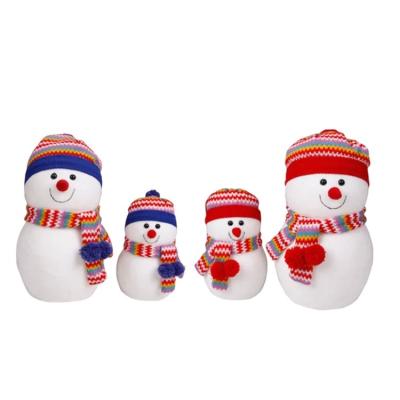 China Custom Soft Plush Doll Cartoon Animals Custom New Snowman Skin Logo Stuffed Soft Toys Toy For Babies for sale