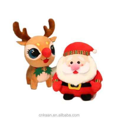 China Huge Custom Christmas Mini Deer Selling Customized Doll Plush Soft Stuffed Animal Toys Custom Made With Toy Stuffed Clothes for sale