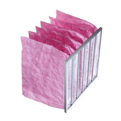 China Hepa Filter Air Filtration System Filter Bag Filter Bag Filter Bag F5 F6 F7 F8 Medium Efficient Type Aluminum Pleated Panel Bag Filter F5 F6 F7 F8 for sale