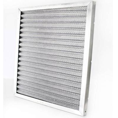 China Long Life Odor Eliminator Metal Pleated Frame Filter Electrostatic Air Cleaner for sale