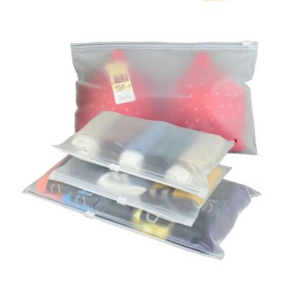 China Eco-friendly Biodegradable Frosted PE Recyclable Frosted Plastic Ziplock Garbage Bag For Custom Shoes Clothing Package Storage for sale