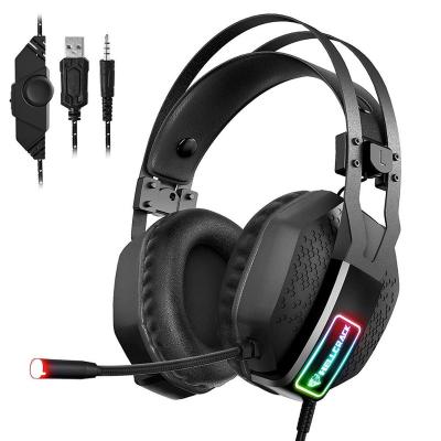 China New Style Headband Gaming Headset For Ps4 Ps3 Earphone Game With USB+3.5mm RGB Light for sale