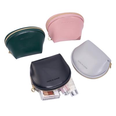 China New Custom Logo Cute Makeup Pouch Waterproof Small Travel PU Bag Cosmetic Bags Women Small Leather Travel Wholesale Waterproof PU Leather Cosmetic Bag for sale