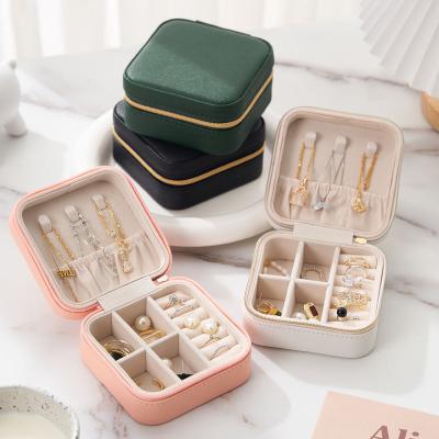 China Fashion Professional Manufacture Luxury Custom Jewelry Boxes Display Travel Case Jewelry Box Organizer With Logo for sale