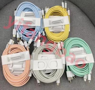 China MP3/MP4 Player Weave PD Fast Charger 1m Data Cable USB-C Type C To 8Pin Foxconn OEM/ODM Colors Cable For iPhone 13 12 Pro XR11 Max Cable for sale