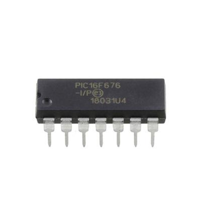 China 8-bit IC/List IC of flashBom CHIP Pic 16F676-I/P Microcontroller Dip14 Programming PCB Assembly Integrated Circuit Pic16f676 IC CHIP for sale