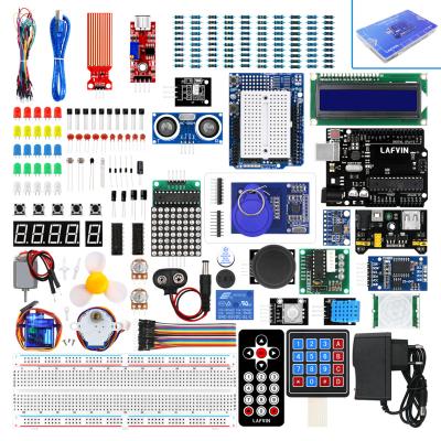 China Complete Starter Kit R3 Project Starter Kit for Ardu with Instruction Kit Stepper Motor, Ultrasonic Sensor, Jumper Wire Ardu Starter Kit for sale