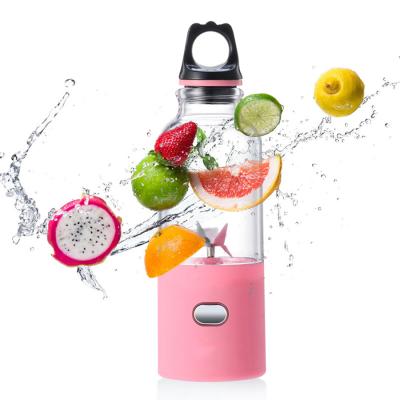 China Portable Personal Car Usb Blender Juicer Cup For Shakes Plastic Mini Water Bottles Blender Juicer for sale