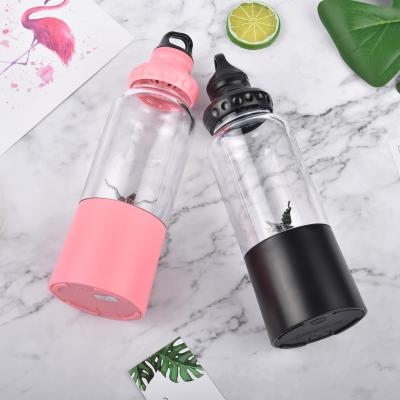 China Low Noise Car 500ml Self Cleaning Cup Electric Fruit Juicer Portable Usb Rechargeable Blenders for sale