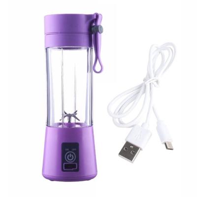 China Portable Car Usb Plastic Low Noise Blender Juicer Machine Electric Smoothie Blender for sale