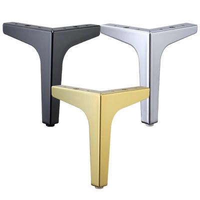 China Modern Modern Design Y Shape Black Metal Chrome Polished Cabinet Gold Furniture Cupboard Table Cabinet Feet Sofa Legs for sale