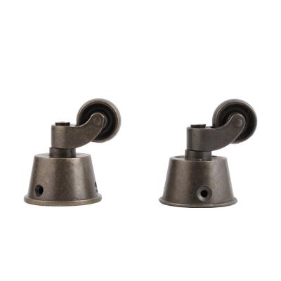 China Wholesale Contemporary Manufacture Iron Stainless Steel Caster Wheels Antique Furniture Heavy Duty Caster With Cups for sale