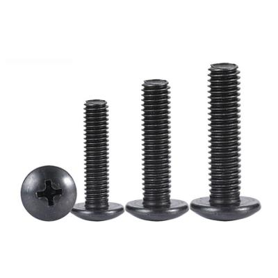 China Pan Phillips Screws Cross Flat M2/m2.5/m3/m4*3/4/5/6/8/10/12/16/20/30mm/Metric Black Finish Machine Screw Pan Head Thread Bolt for sale