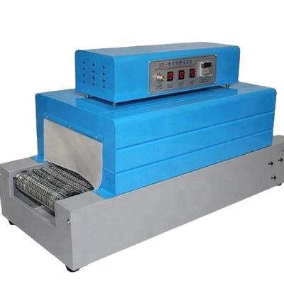 China BS-400 semi-automatic beverage beverage tin can bottle sleeve shrink heat packaging machine for sale