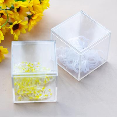 China Factory Supply Recyclable Wedding Box Gift Containers Food Grade Plastic Candy Boxes CL5533 2*2*2inch for sale