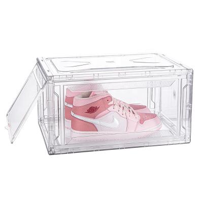 China HC0008-3 modern viable hot sale packing shoe box pp magnetic shoe box assemble transparent shoe box for sale