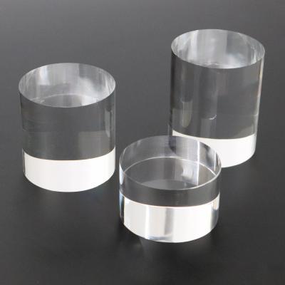 China Wholesale Antique Imitation BL005 Round Manufacturer Supply Acrylic Display Clear Block for sale