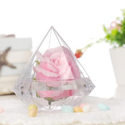 China CC0017-1 Diamond Shape Candy Display Container Hot Selling Viable Plastic Acrylic Candy Box for sale