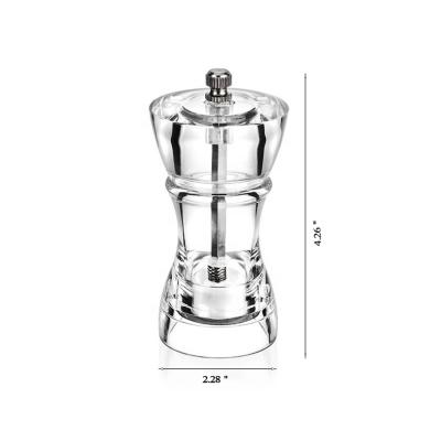 China Modern Creative Fashion K-1035 Corn Mill Grinder Coffee Dry Machine Transparent Acrylic Food Grinder for sale