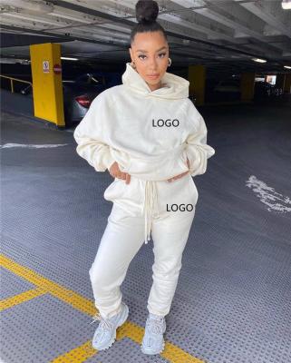 China LU1013 N***K Breathable Sports Logo Casual Two Piece Stacked Pants Clothing Sets Women 2 Piece Jogger Set for sale