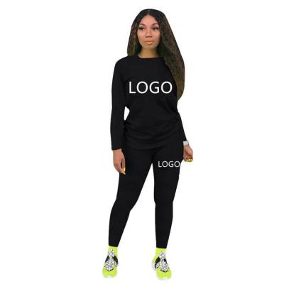 China LU1021 N***K Logo Breathable Women Clothing Tracksuit Outfits Tops And Pants Girl Casual Sports Clothes Sets for sale