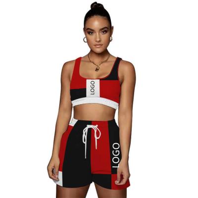 China FST1041 NK Brand Breathable Cotton Two Piece Set Suits Joggers Tracksuits Biker Short Panties Sets Sexy Women Clothing 2 Piece Panty Sets for sale