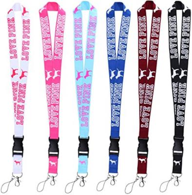 China Fashionable Lanyard Lanyard Bags Accessory-Detachable ID Holder Cell Phones Neck Lanyard Strap 3 Packs For Keychains Keys for sale