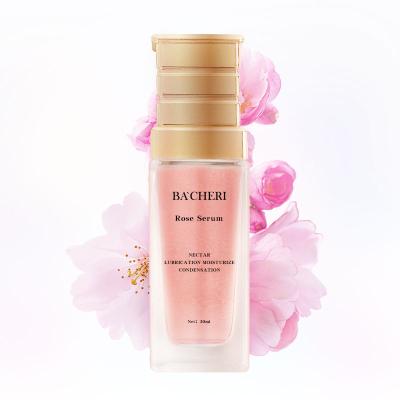 China Skin Revitalizer Private Label Advanced Repairing Organic Rose Water Nectar Pink Facial Hydrating Hydrating Serum for sale