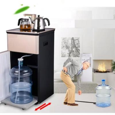 China Hotel Tea Table Automatic Bottle Loading Water Dispenser Bottom-Mounted Water Dispenser Cold-Hot Tea Table for sale