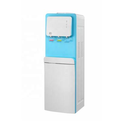 China Commercial Water Beverage Cooling Compressor Party Hot And Cold Dispenser With Fridge for sale