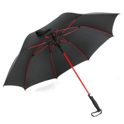 Cina Pongee Material Colorful Ribs Custom Big Size Straight Golf Umbrella in vendita