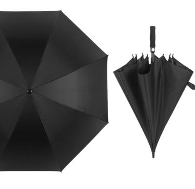 China Custom Design Black UV Coating Golf Straight Rain Umbrella for sale