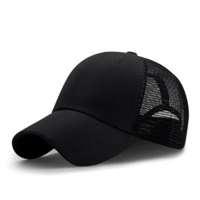 中国 High quality customized cotton 6 panel baseball cap trucker mesh hat 販売のため