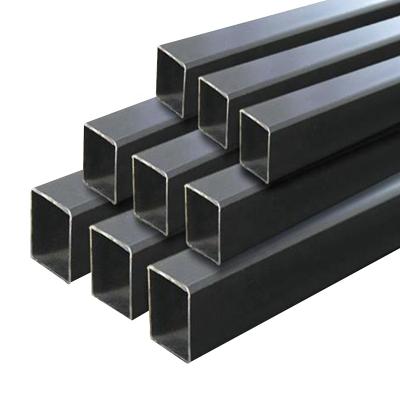 China Structure pipe welded steel tube erw black a53 a106 galvanized square and rectangular pipe shaped steel for sale