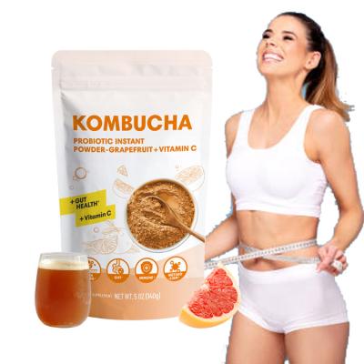 China Vitamins ODM Vitamin C Kombucha Powder Probiotic Grapefruit Boost Immune System Colon Cleanse Detox Tea Gut Health Supplement for sale