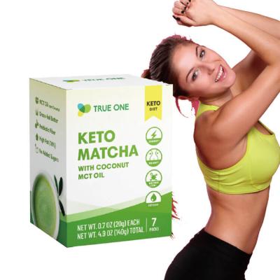 China Wholesale Price Sugar Free MCT Oil Slimming Tea Weight Loss Keto Matcha Powder for sale