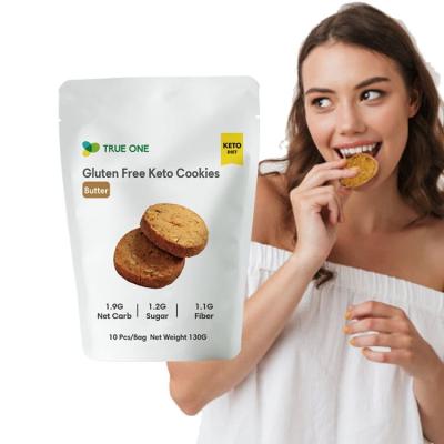 China Fat Burn Keto Low Carb Meal Replacement Diet Supplement Crunchy Almond Cookies Gluten Free Snack Cookies for sale