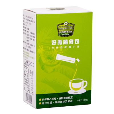 China Cooking Coconut Oil Pulling Teeth Whitening Mouthwash 10ml Oil Sachet for sale