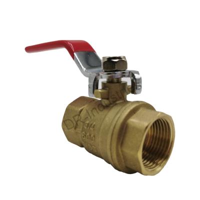 China General Forged CW617n Brass Ball Valve Body With Water Meter Lock Body 2pc Single Food Grade Ball Valve for sale